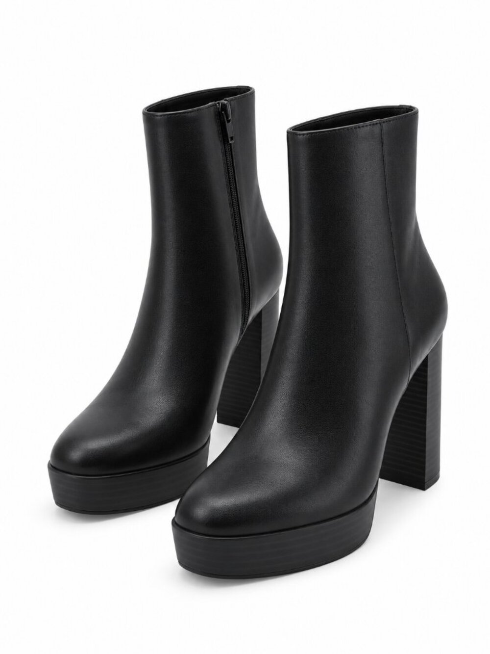 Alfani Galsuenda Black Platform Ankle Booties 9.5M New in Box
